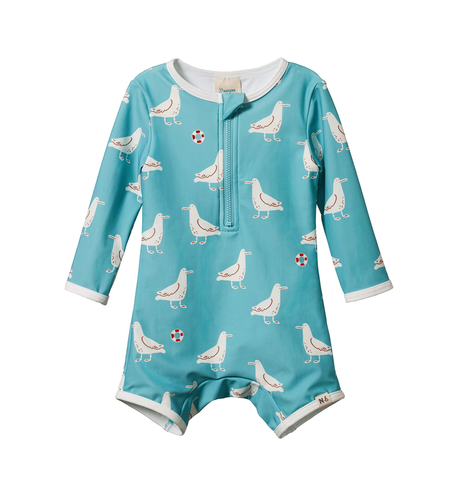 Nature Baby One Piece Bathing Trunks - Albie Print