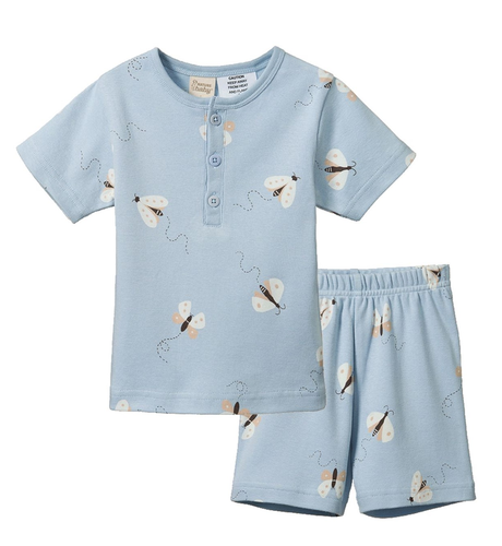 Nature Baby S/S Cotton Pyjamas - Butterfly Dance Sleepwear Print