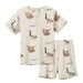 Nature Baby S/S Cotton Pyjamas - Sloth Snuggle Print