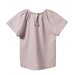 Nature Baby Faye Tee - Lilac/Natural Pinstripe