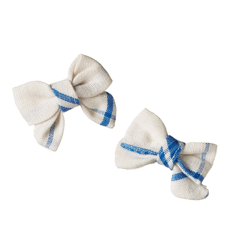 Nature Baby Bow Hair Clips 2 Pack - Clyde Check