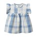 Nature Baby Bonnie Dress Linen - Clyde Check