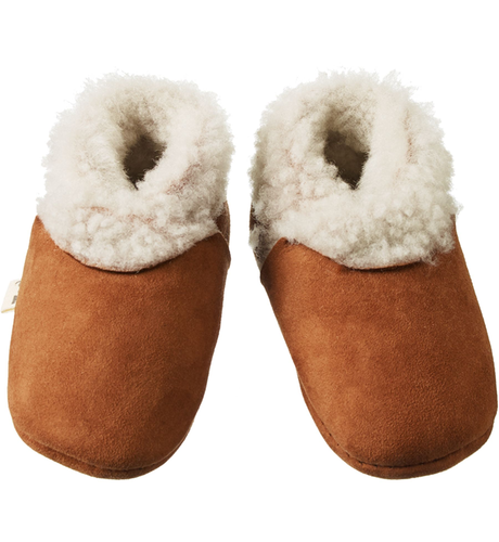 Nature Baby Lambskin Booties - Cinnamon