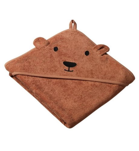 Nature Baby Bear Hooded Towel - Hazelnut