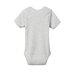 Nature Baby Short Sleeve Bodysuit - Grey Marl Stripe