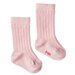 Nature Baby Organic Cotton Rib Socks - Rose Bud