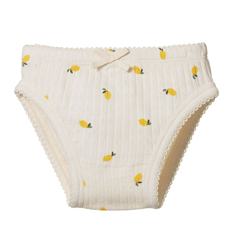 Nature Baby Knickers Pointelle - Lemon Print