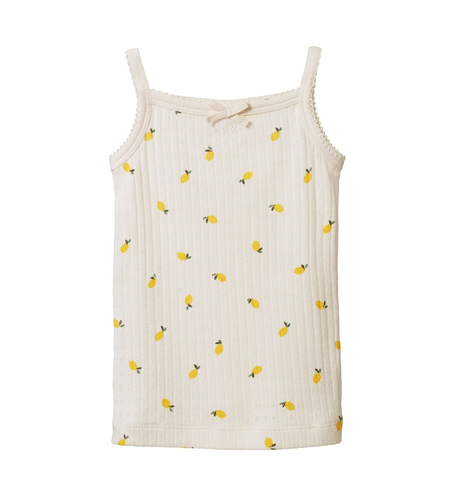 Nature Baby Camisole Pointelle - Lemon Print