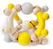 Hess-Spielzeug Rattle Motor Ball - Natural Yellow