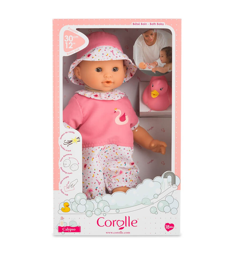 Corolle Bath Calypso Doll w Duck 30cm