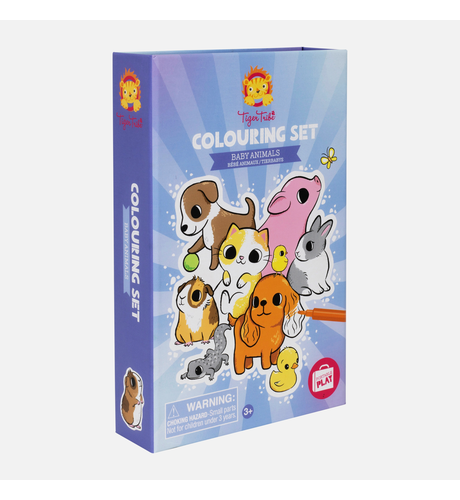 Tiger Tribe Colouring Set - Baby Animals