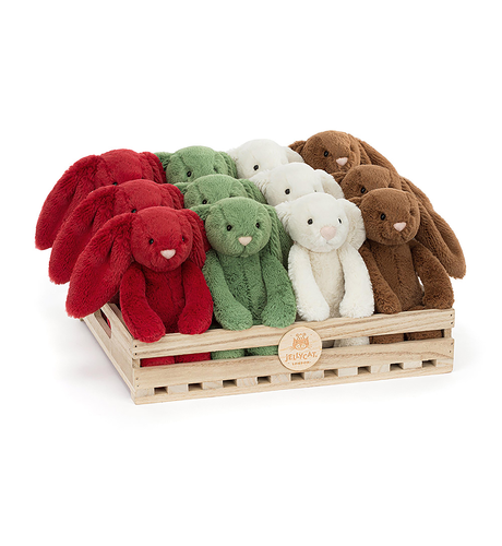 Jellycat Small Bashful Christmas Bunny