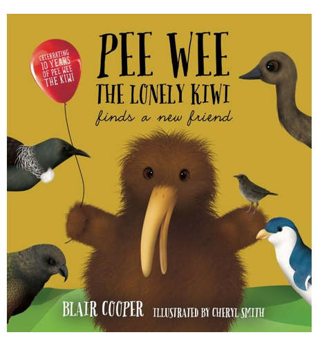 Pee Wee the Kiwi Finds A New Friend Hardcover Book