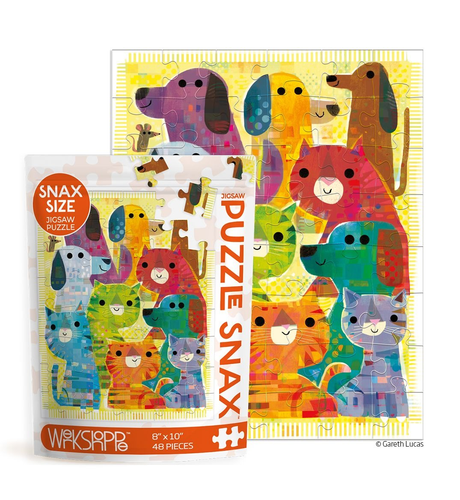 Cats & Dogs 100 Pc Puzzle Snax