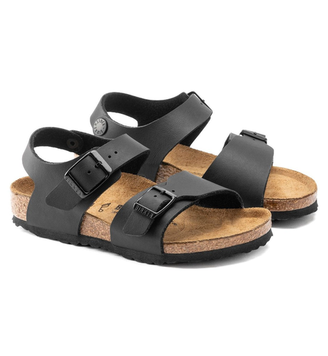 Birkenstock Kids New York Birko-Flor Black (Narrow Fit)