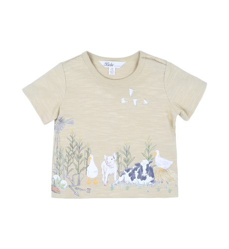 Bebe Chester Farm Animals Baby Tee