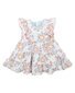 Bebe Abby Print Tiered Baby Dress