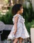 Bebe Abby Print Tiered Baby Dress