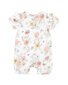 Bebe Lara Print S/S Zip Romper