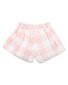 Bebe Lara Embroidered Check Baby Shorts