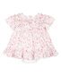 Bebe Zoe Print S/S Overlay Baby Dress