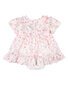 Bebe Zoe Print S/S Overlay Baby Dress