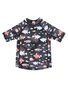 Minihaha Aiden Black S/S Rash Top