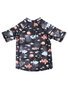 Minihaha Aiden Black S/S Rash Top