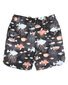 Minihaha Aiden Black Print Boardshorts