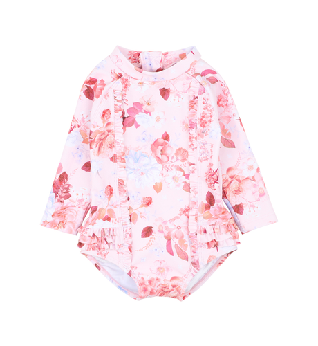 Minihaha Phoebe Print L/S Baby Sunsuit