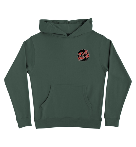 Santa Cruz Godzilla Destroyer Youth Hooded Sweatshirt - Green