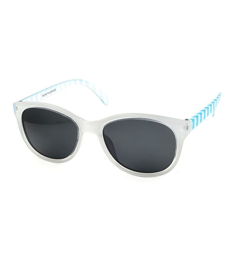 Unity White/Stripe Polarised Kids Sunglasses