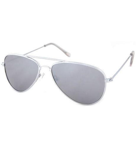 Unity Silver 'Aviator' Kids Sunglasses