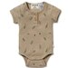 Wilson & Frenchy Jungle Leaf Organic Henley Bodysuit