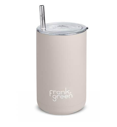 Frank Green 425ml Iced Coffee Cup with Straw - Moon Dust