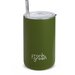 Frank Green 425ml Iced Coffee Cup with Straw - Khaki