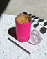 Frank Green 425ml Iced Coffee Cup with Straw - Neon Pink