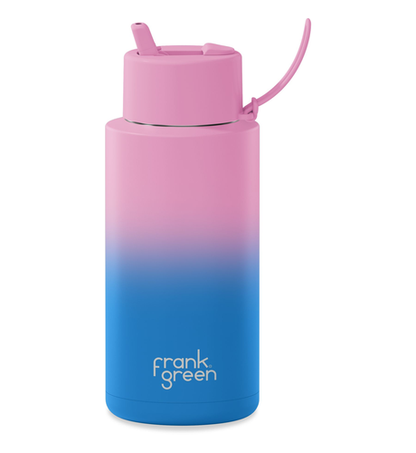 Frank Green 1000ml (Straw) Gradient Bottle - Wild Orchid