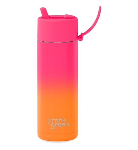 Frank Green 595ml (Straw) Gradient Bottle - Summer Sunset