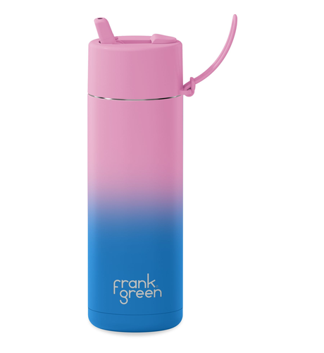 Frank Green 595ml (Straw) Gradient Bottle - Wild Orchid