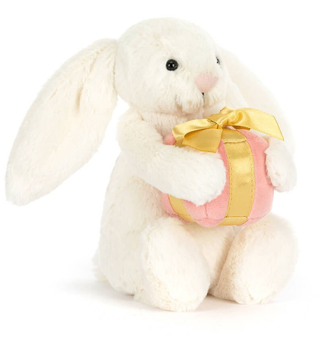 Jellycat Bashful Bunny With Present - Little