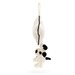 Jellycat Bashful Black & Cream Puppy Musical Pull Toy