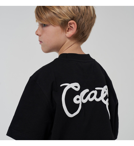 Crate Kids Scripted Box Fit Tee - Black