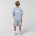 Crate Kids Scripted Box Fit Tee - Light Blue