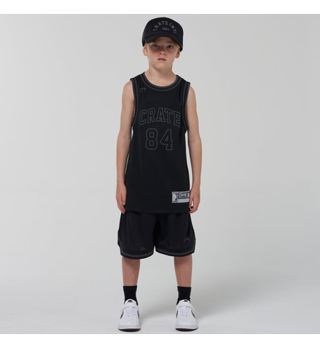 Crate Kids 84 Team Singlet - Black