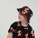 Crate Kids Balloon Dog Reversible Bucket Hat - Blk & Orange/Blk