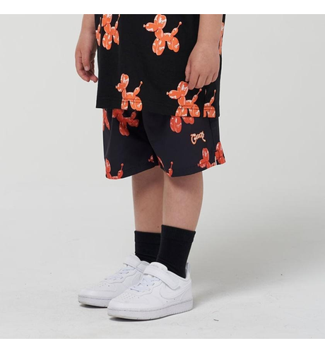 Crate Kids Balloon Dog Swim Shorts - Black