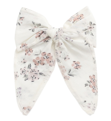 Jamie Kay Cotton Voile Bow - Selena Blush