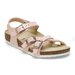 Birkenstock Kids Kumba Birko-Flor Shiny Lizard - Light Rose