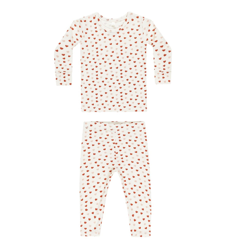 Quincy Mae Bamboo Pajama Set - Valentines